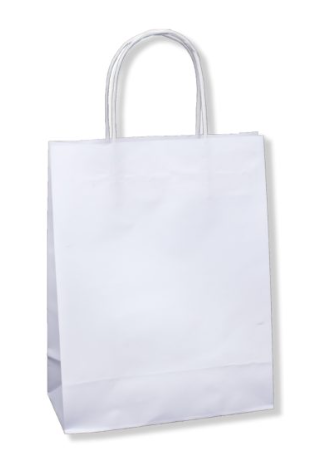 BORSA CARTA ASPORTO 32+20X30 BIANCA CONF 25 PZ