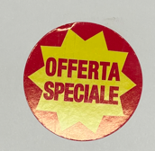 ROTOLO ETI.  ADES. “OFFERTA SPECIALE” 40×40 TONDA ROTOLINO DA 1000 PZ