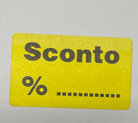 ROTOLO ETI.  ADES. TONDA “SCONTO 10 %” ROTOLINO DA 1000 PZ