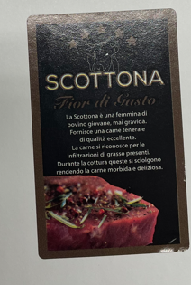 ROTOLO ETI. ADES.50 X 80,5 “SCOTTONA” CON DESCRIZIONE ROTOLINO DA 1000 PZ