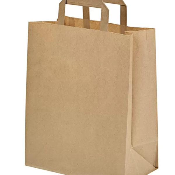 SHOPPER CARTA KRAFT CON MANICI 26+17X28 CM CARTONE DA 250 PEZZI