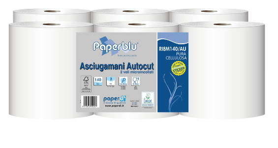 ASCIUGAMANI ROTOLO AUTOCUT  CF X 6 mt.140