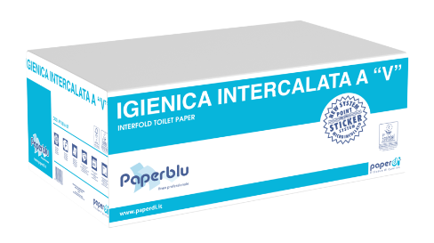 CARTA IGIENICA ECOSOLUBILE INTERFOGLIATA CARTONE DA 40 CONFEZIONI